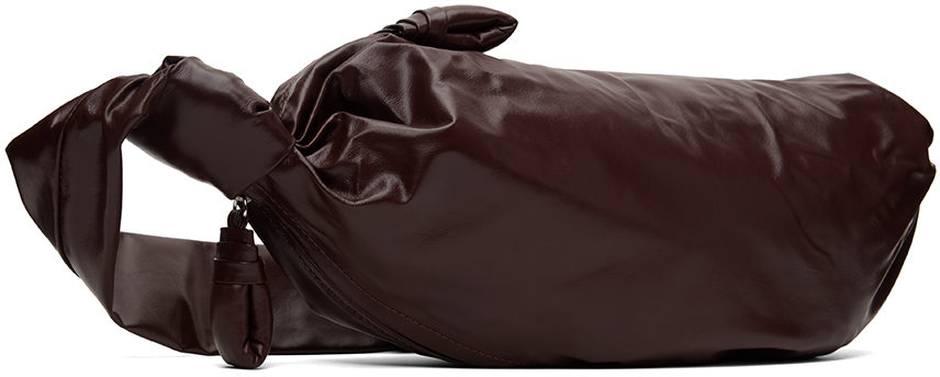 Lemaire Brown Small Soft Croissant Bag In Br503 Roasted Pecan