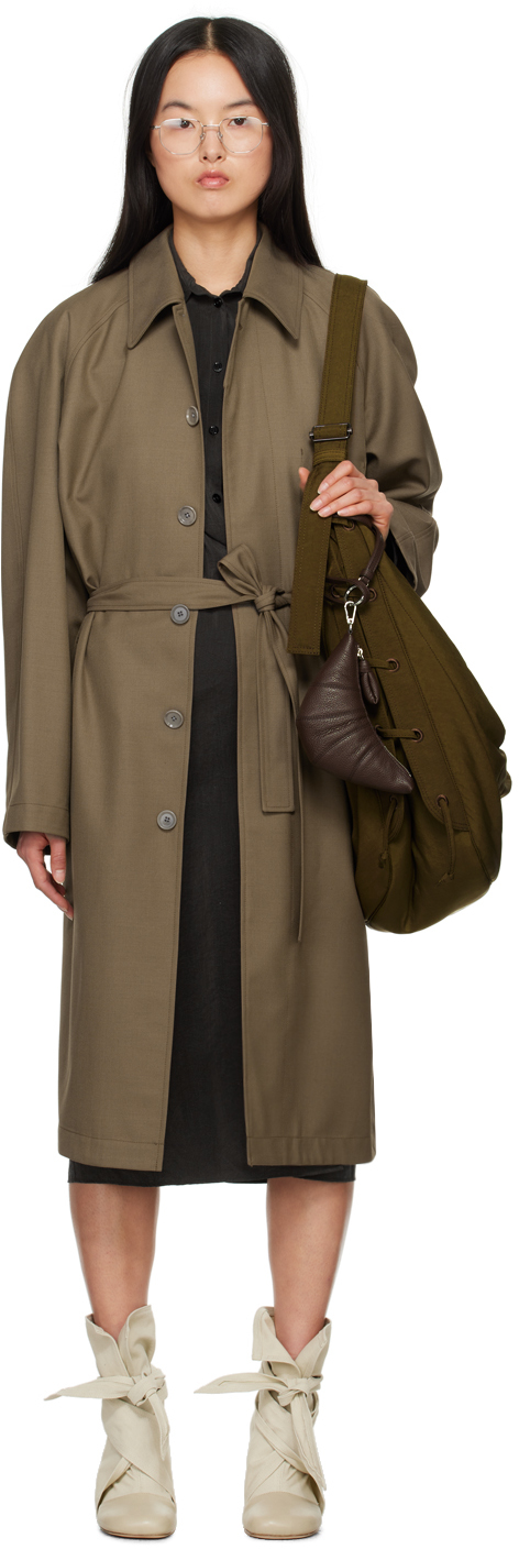 LEMAIRE: Brown Light Coat | SSENSE