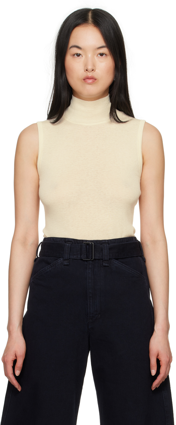 Débardeur Femme Crème/écru Avec Dentelle - Taille 36/38 - Occasion En Excellent état