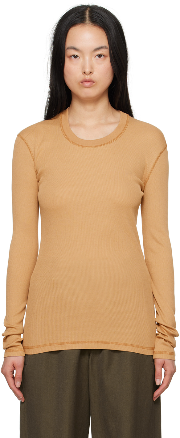 lemaire-orange-rib-long-sleeve