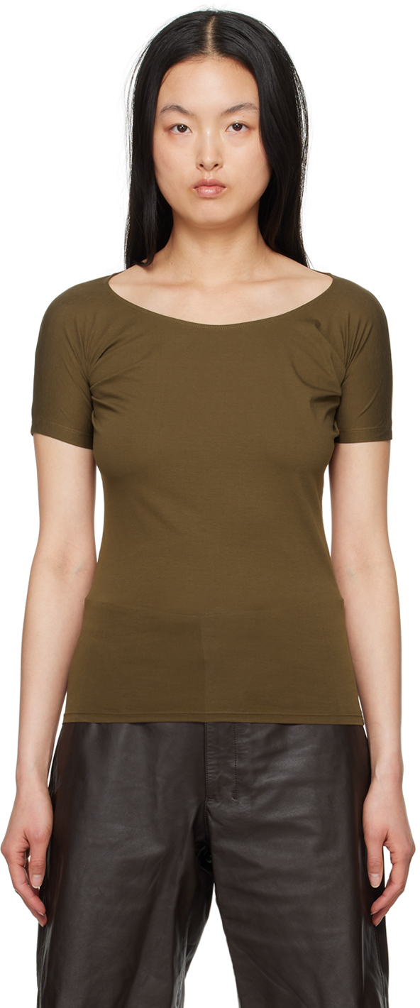 Tシャツ・カットソー LEMAIRE Women Tunic Tops TO1278LK1017 BR449 DARK BROWN Brown Women & Unisex Tops | LEMAIRE