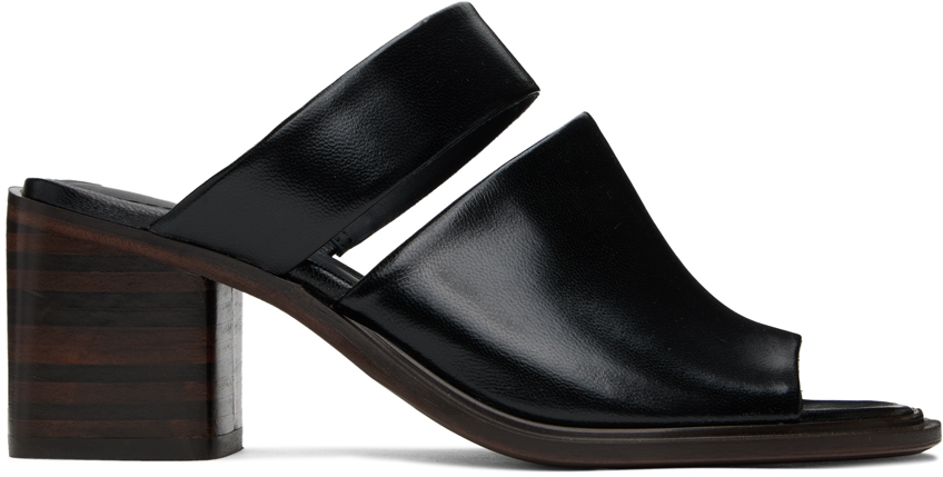 Black Double Strap 55 Mules