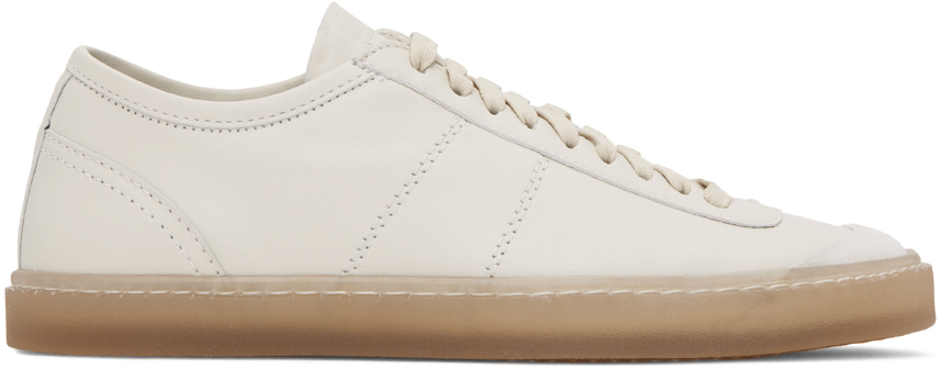 Lemaire Off-white Linoleum Sneakers In Wh038 Clay White