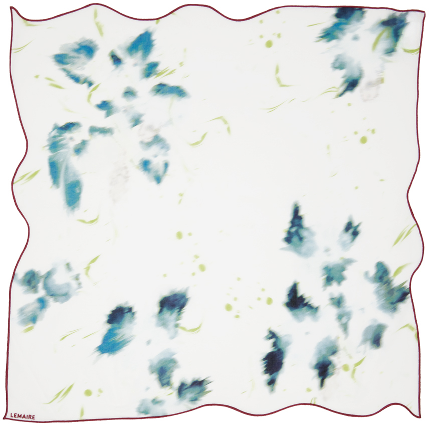 Lemaire White Flower Scarf