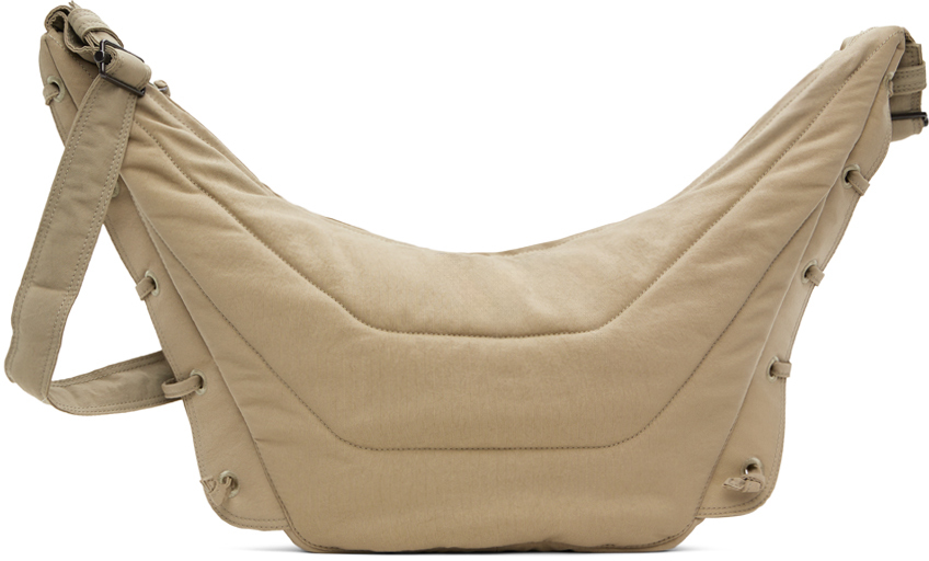 Shop Lemaire Taupe Medium Soft Game Bag In Wh041 Clay
