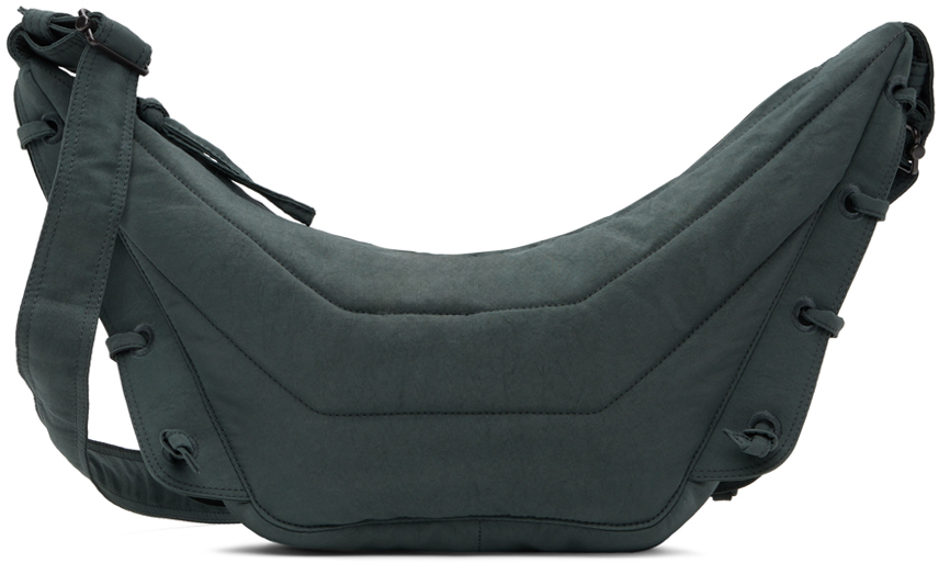 LEMAIRE: Gray Small Soft Game Bag | SSENSE Canada