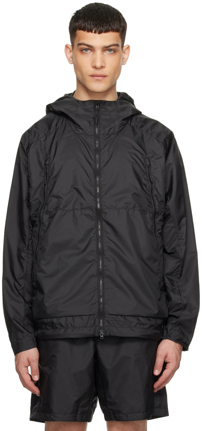 Shop Norse Projects Arktisk Black Hooded Jacket In 9999 Black