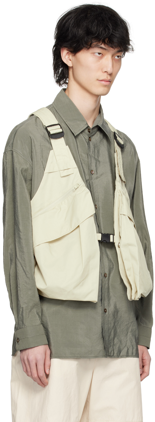 Lemaire Multipocket Vest In Bk908 Light Overcast