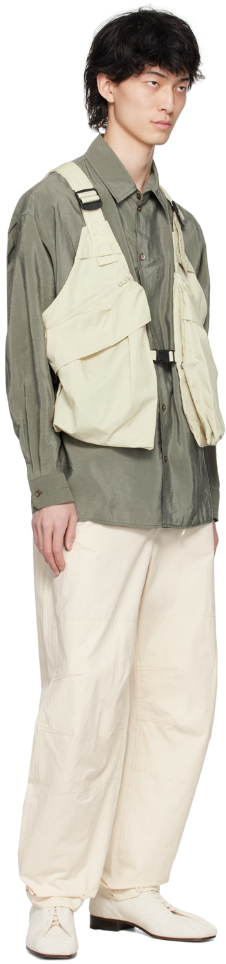 Lemaire Multipocket Vest In Bk908 Light Overcast