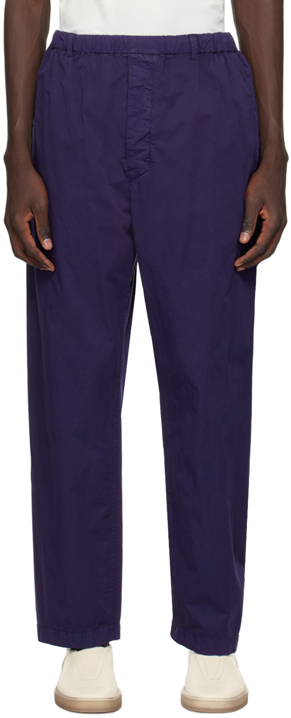 Lemaire Blue Relaxed Trousers