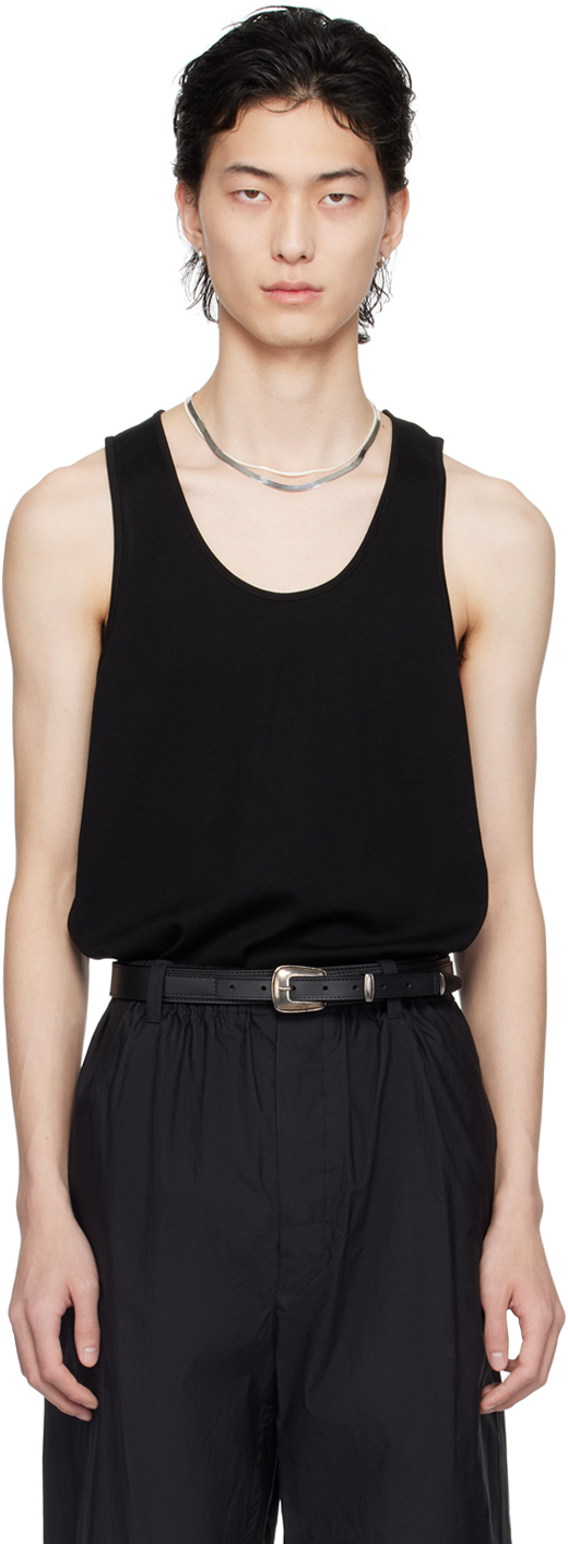 Lemaire Men's Cotton Tank Top Black