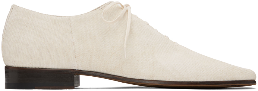 Shop Lemaire Off-white Souris Classic Derbys In Wh008 Dirty White