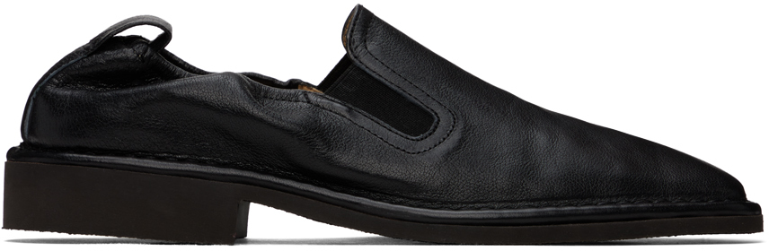 Shop Lemaire Black Soft Loafers In Bk999 Black