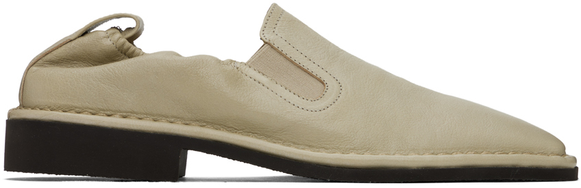 Lemaire Taupe Soft Loafers In Wh041 Clay