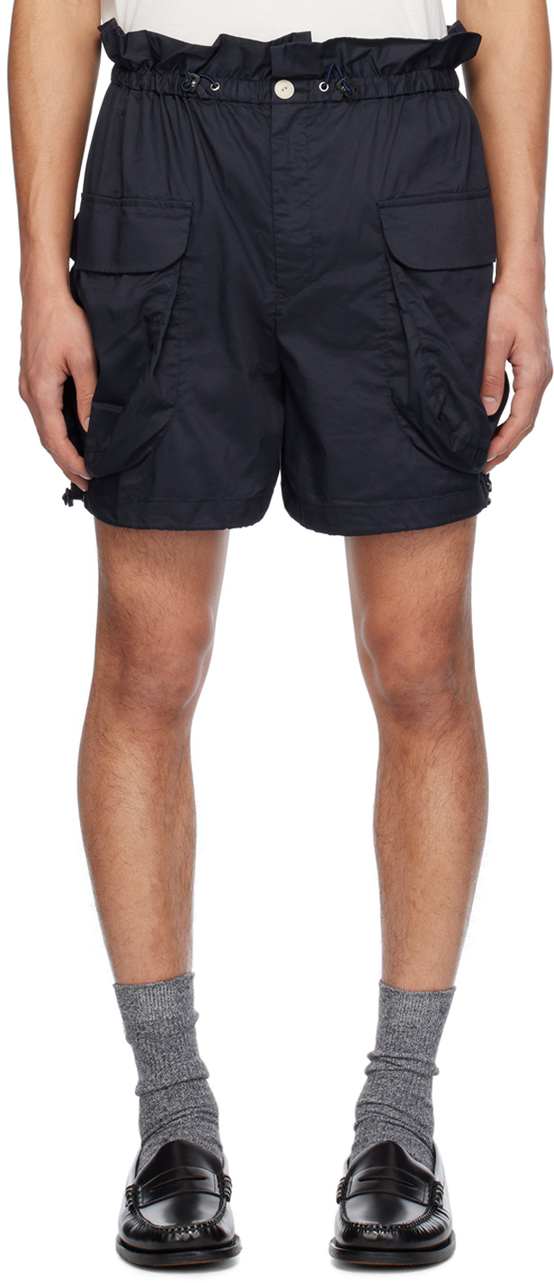 Navy Pigment-Dyed Shorts