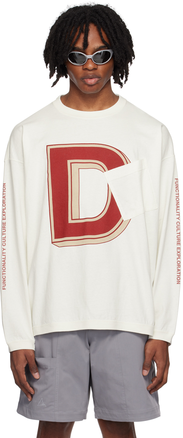 Shop F/ce White Re College Long Sleeve T-shirt