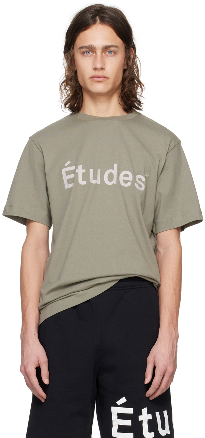Shop Etudes Studio Gray Wonder 'études' T-shirt In Dk Grey