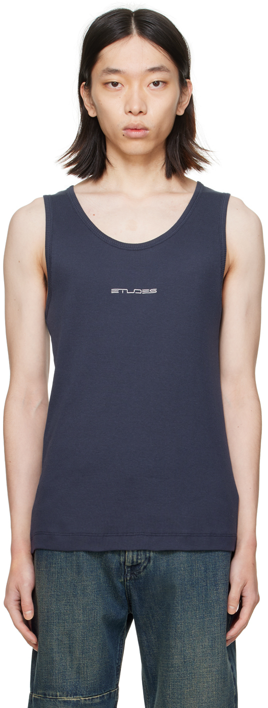 Études Navy Pippen Tank Top