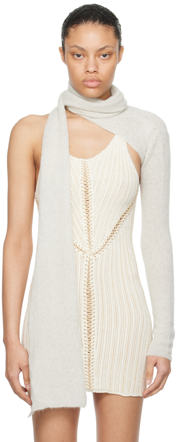 Paloma Wool Off-white Krilia Top In C/201 Light Grey