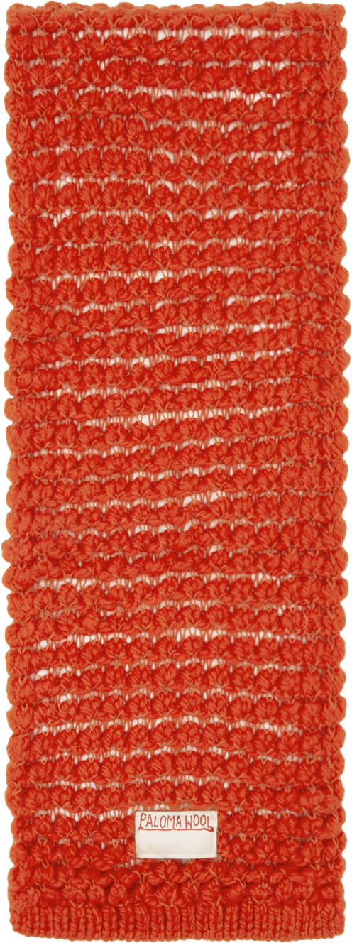 Paloma Wool Red Guillao Scarf In C/250 Red