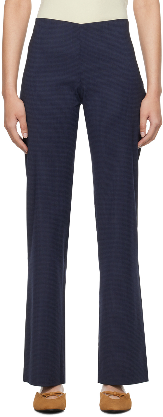 Paloma Wool Navy Tropez Trousers In Blue