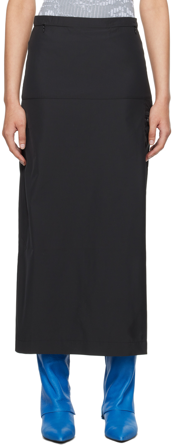 Shop Paloma Wool Black Jumpier Maxi Skirt In C/999 Black