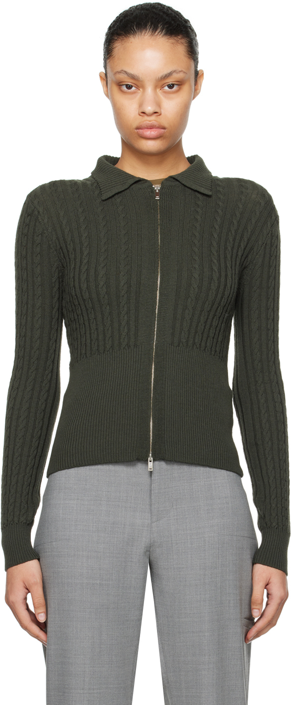 Shop Paloma Wool Khaki Romero Sweater In C/248 Dark Khaki