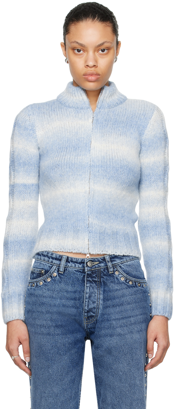 Paloma Wool Blue Pratobello Sweater In Azul Suave (white)