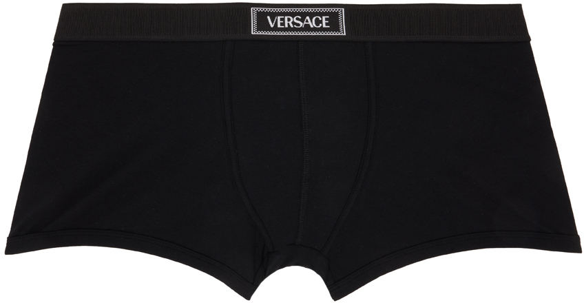 Versace Black 90s Boxers In 1b000-black