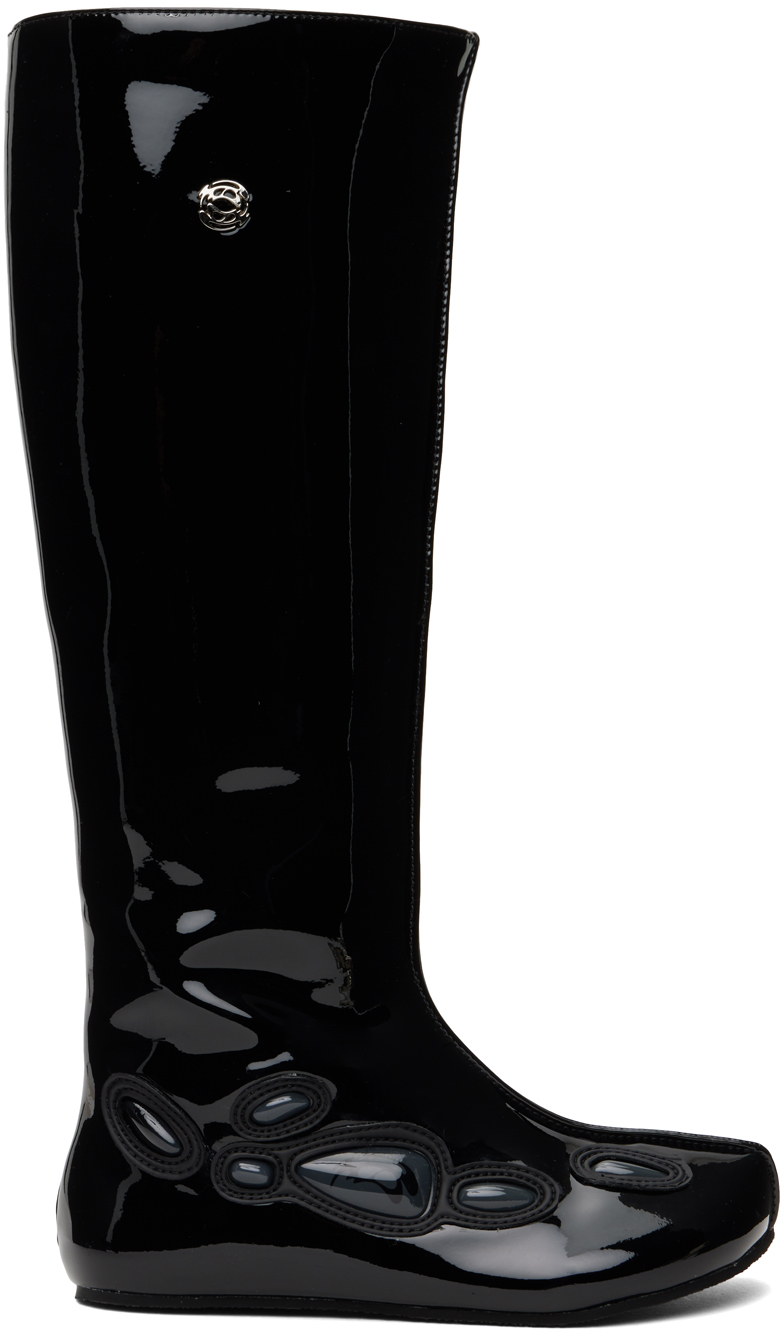 SSENSE Exclusive Black Alien Barefoot Tall Boots