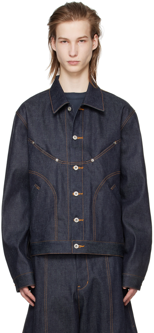 Navy Jiji Denim Jacket