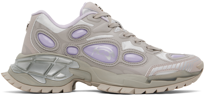 Shop Rombaut Gray & Purple Nucleo Sneakers In Lavender