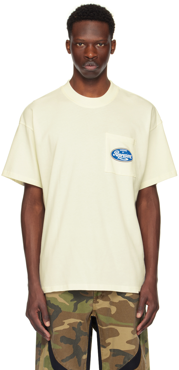 Represent White Classic Parts T-shirt In Flat White