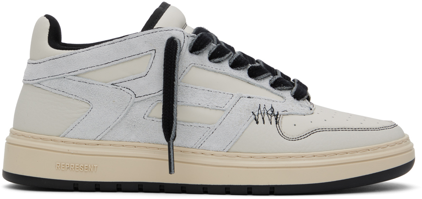 Represent Reptor Lace-up Sneakers In Nude