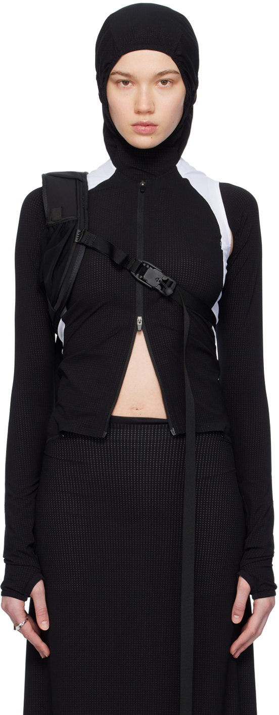 Black Small Soft Leather Action Bag by JOHANNA PARV on Sale 