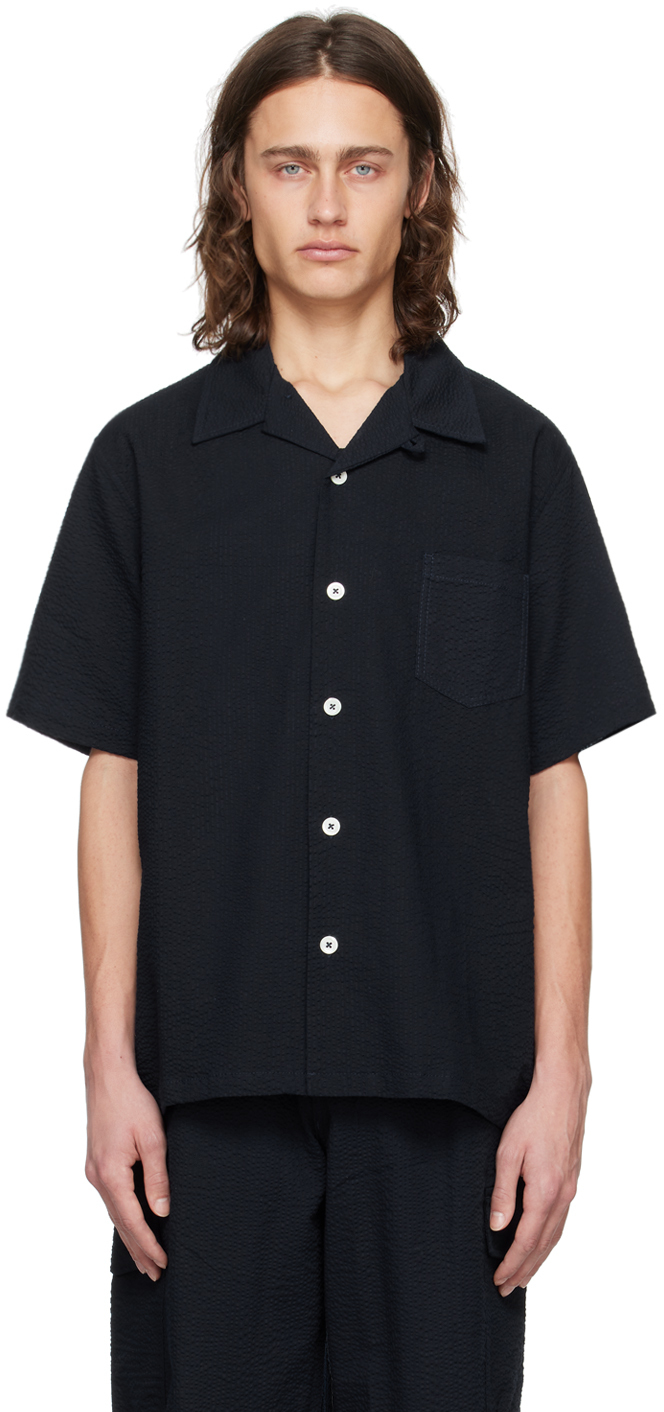 Tシャツ・カットソー HOWLIN SS23 COCKTAIL SHIRT (COCKTAILSHIRT_NAVY) Howlin_CocktailShirtNavyJapane