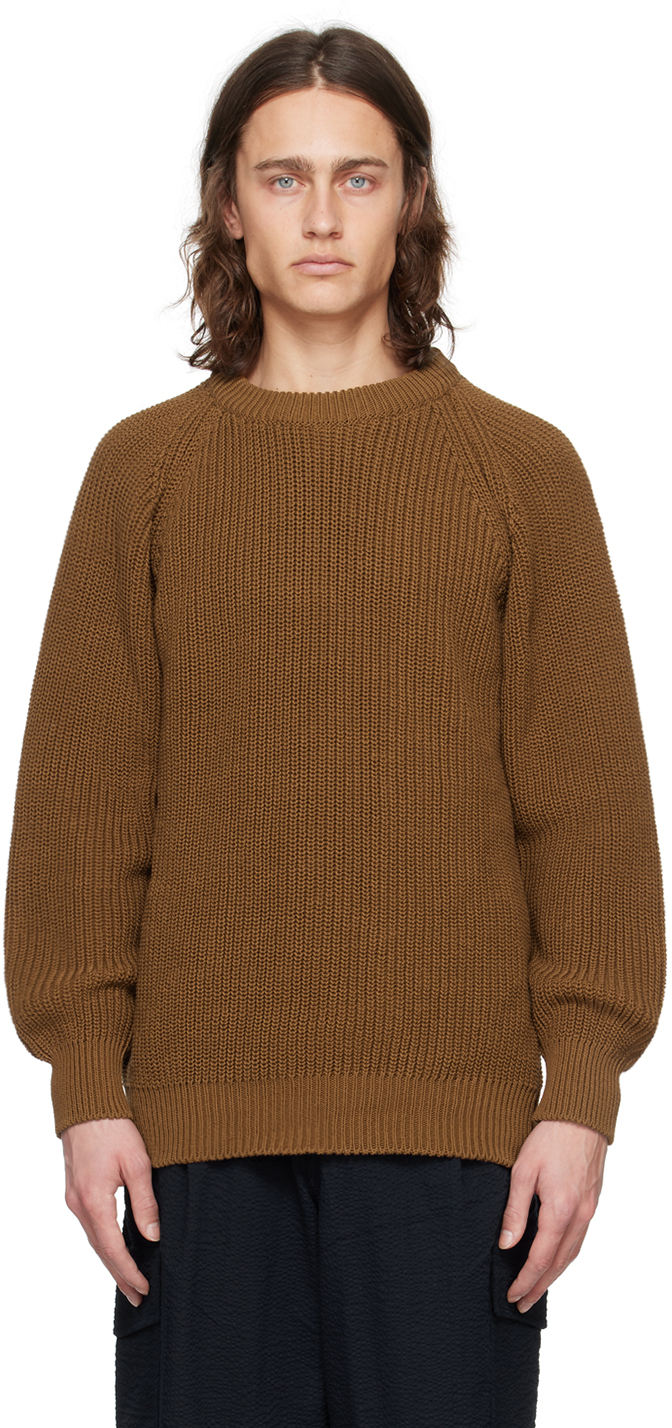 Brown Easy Knit Sweater