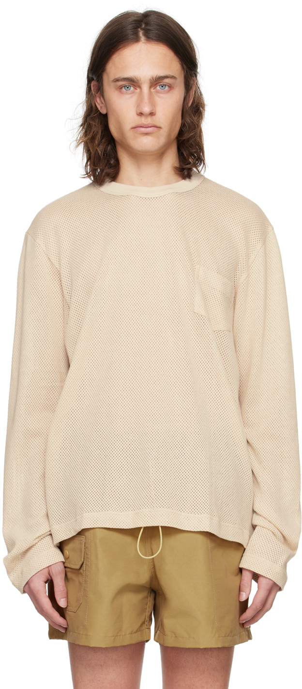 Beige Downtown Hero Long Sleeve T-Shirt