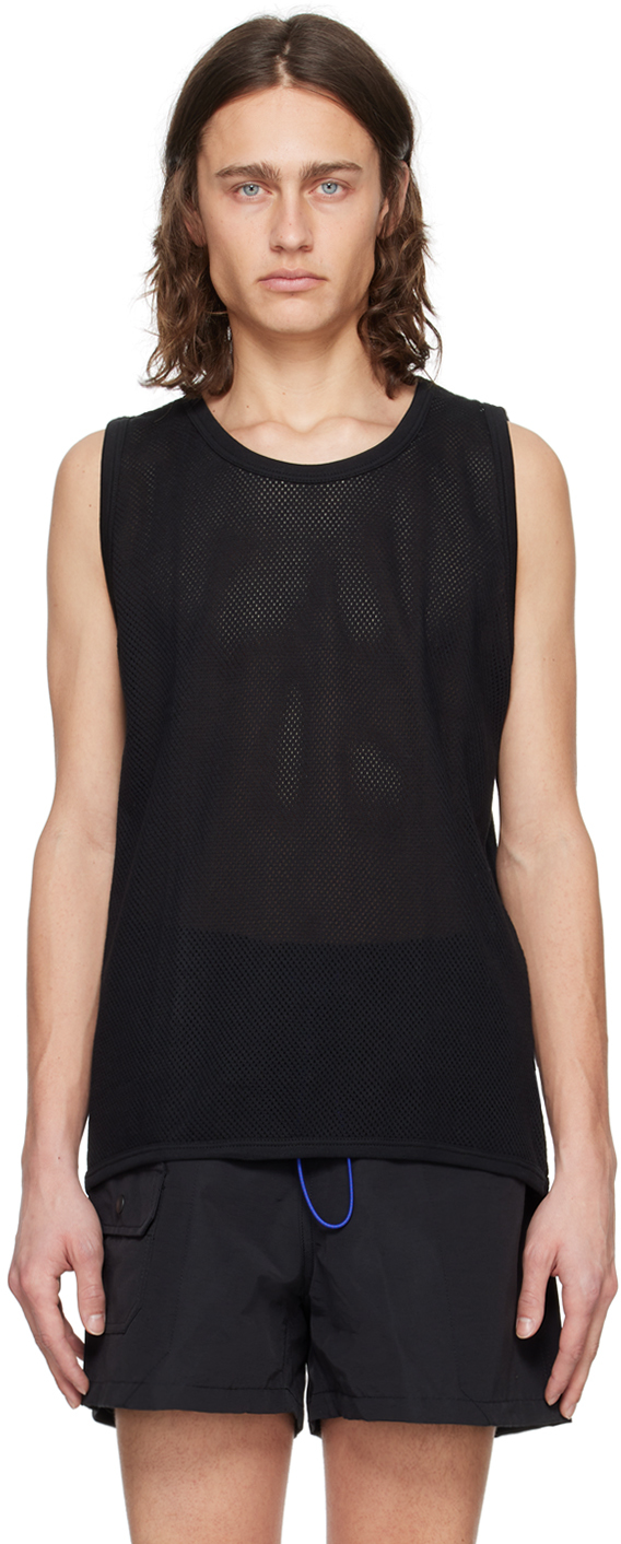 Black Mesh Adults Only Tank Top