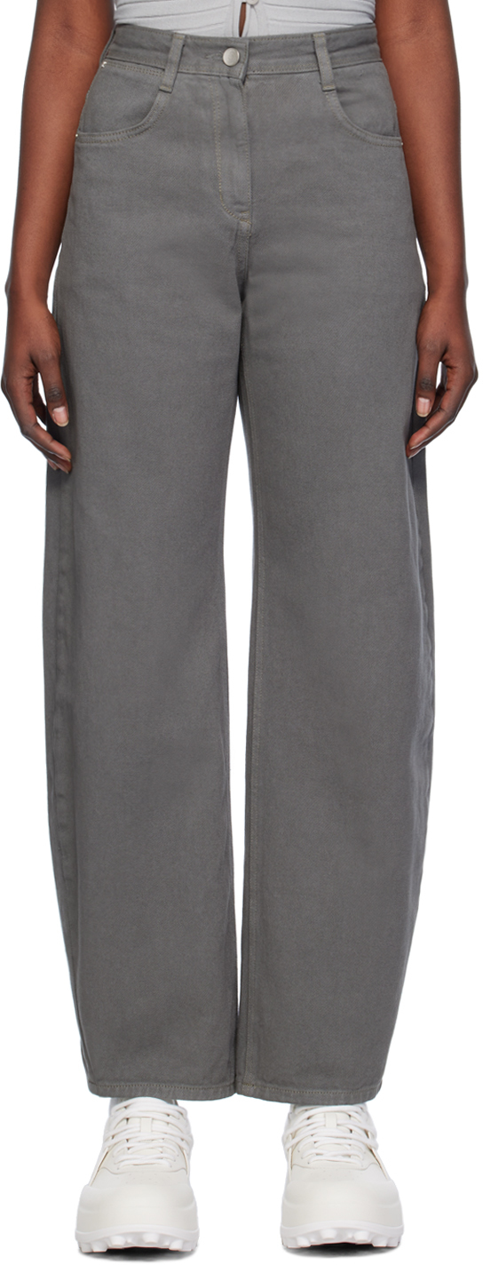 Low Classic Gray Cocoon Jeans In Grey