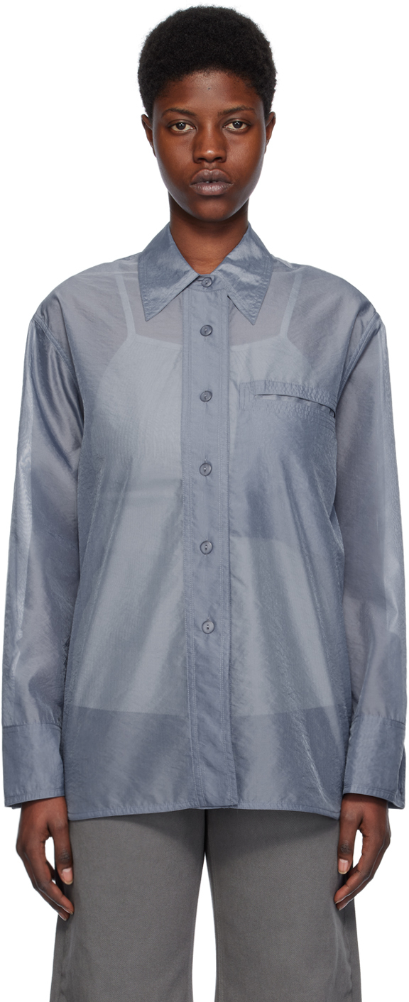 LOW CLASSIC CAP SLEEVE SHIRT ダークブラウン LOW CLASSIC