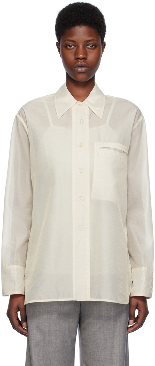 Low Classic Off-white Pocket Shirt In Ivory
