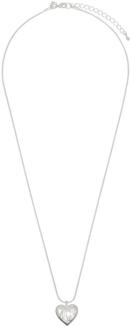 Silver LC Heart Pendant Necklace