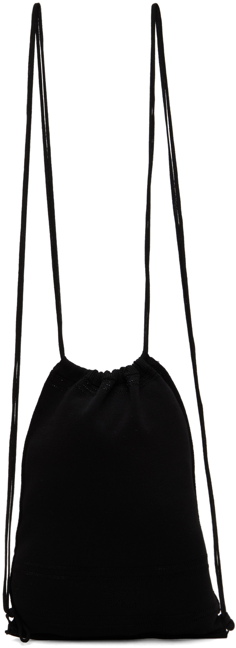 Low Classic Black Punching String Backpack