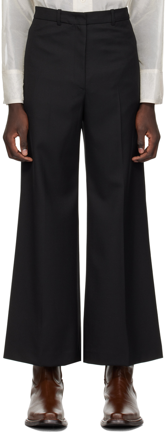 Low Classic Black Wide Trousers