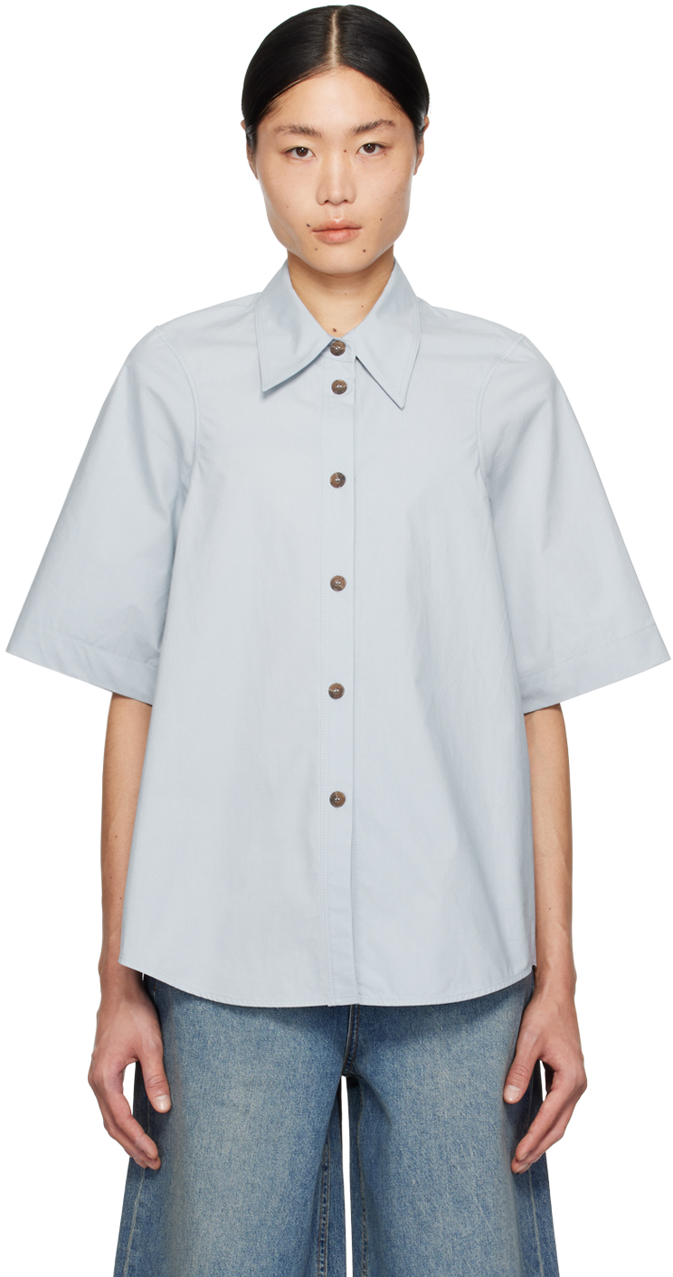 Low Classic Blue Button Shirt
