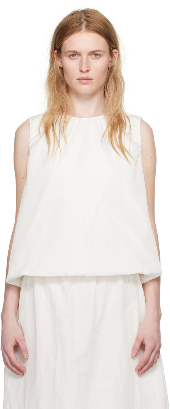 Shop Sofie D'hoore White Boom Tank Top In Snow