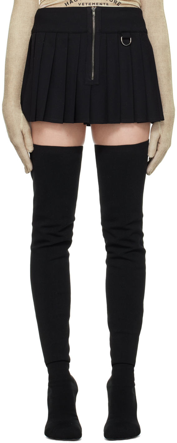 ミニスカート VETEMENTS Women Mini Skirts WE64SK160B Black Amazon.com: Goth Punk Cross Print Black Mini Skirt Chain