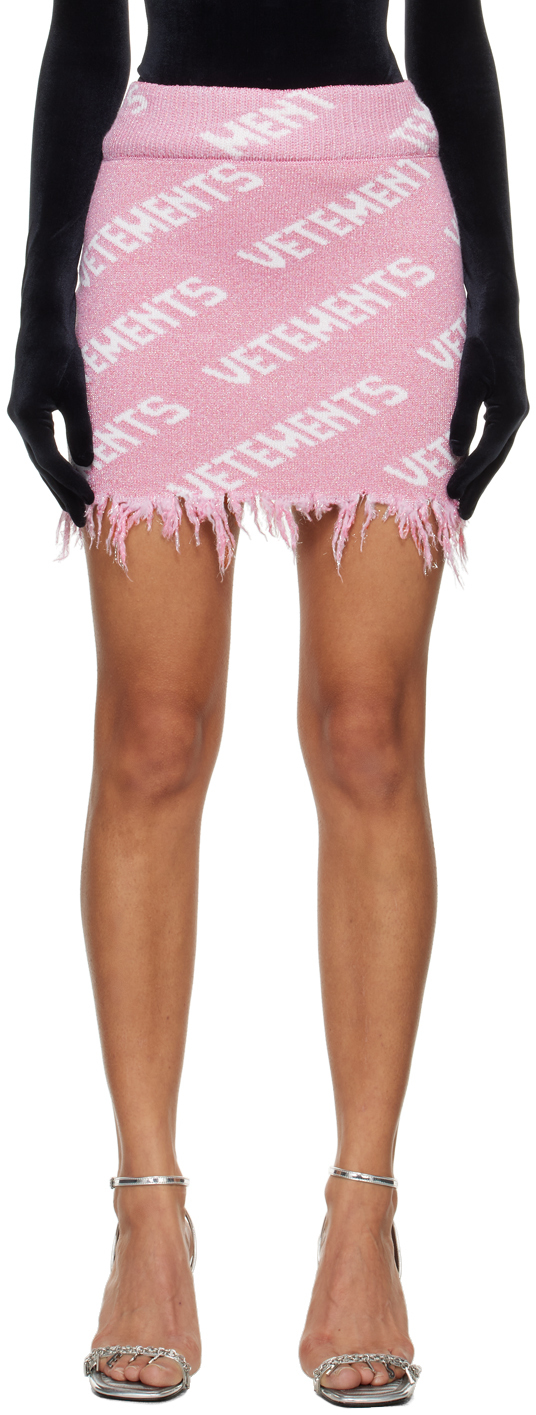Pink Monogram Miniskirt