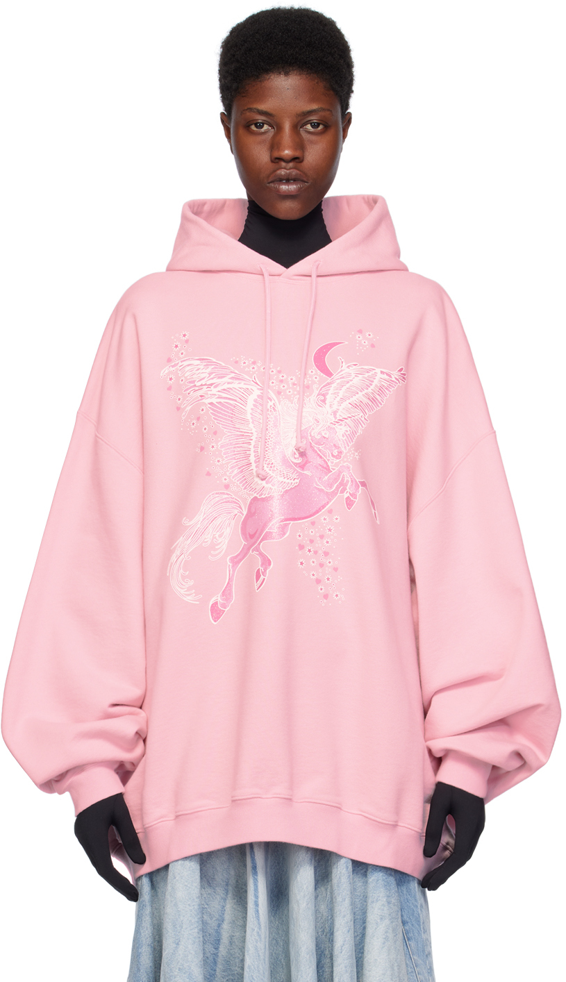 Pink Flying Unicorn Hoodie